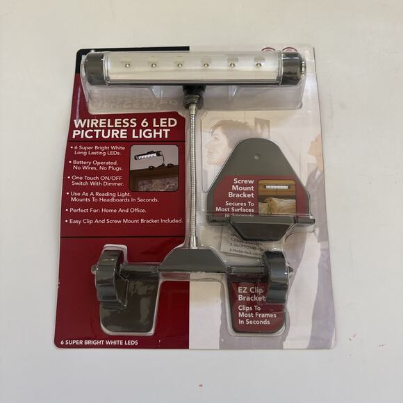 Rite Lite Wireless LED Picture Light LPL600 6 Bright LEDsUNUSED Battery Operated - Picture 1 of 10